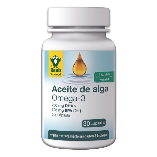 Aceite de algas omega 3 cápsulas, Raab Vitalfood - Imagen 2
