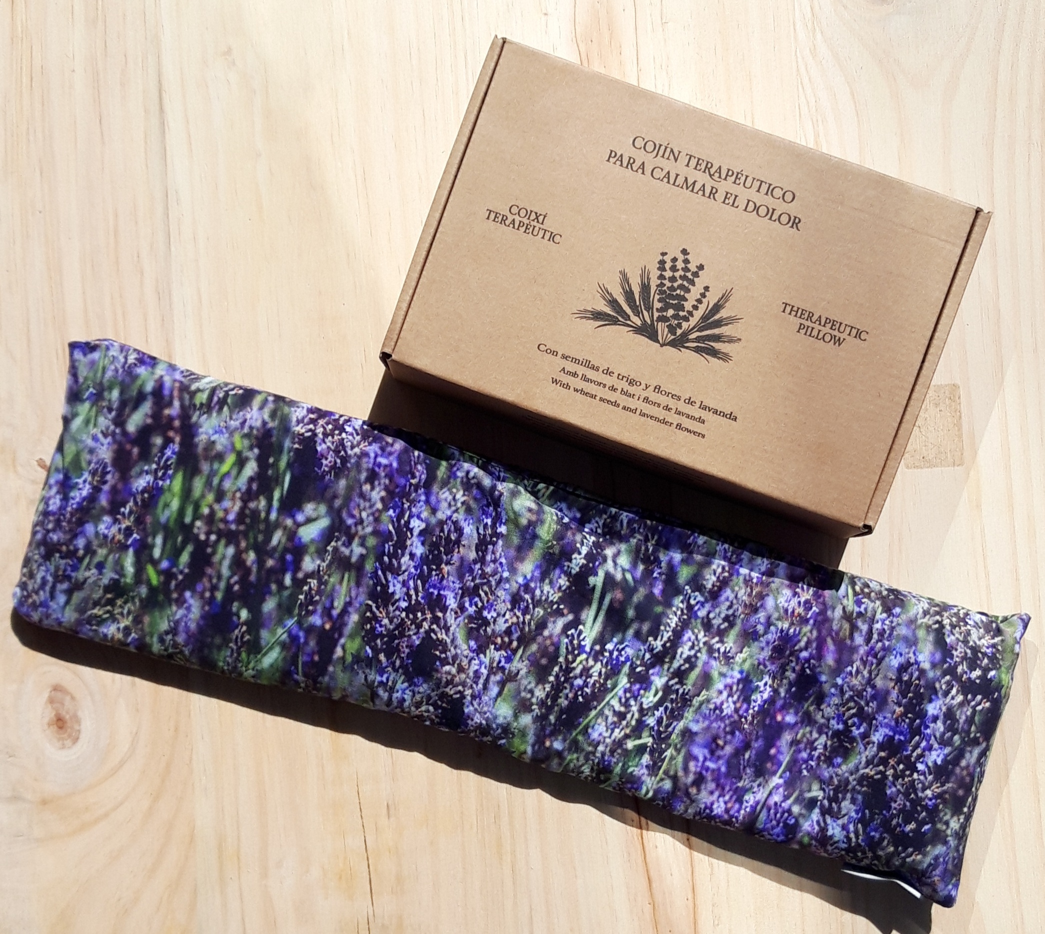 Cojin Terapéutico Con Semillas De Trigo Y Lavanda