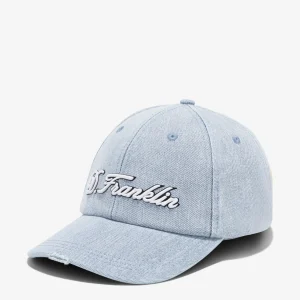 Logo Denim Cap Blue
