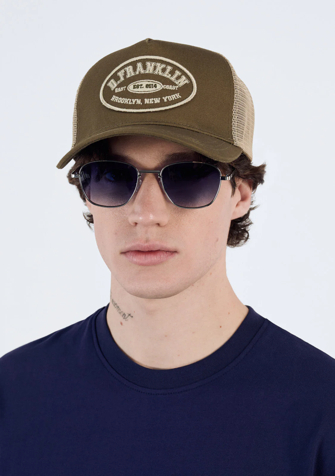 Patch Trucker Cap Army Green - Imagen 6