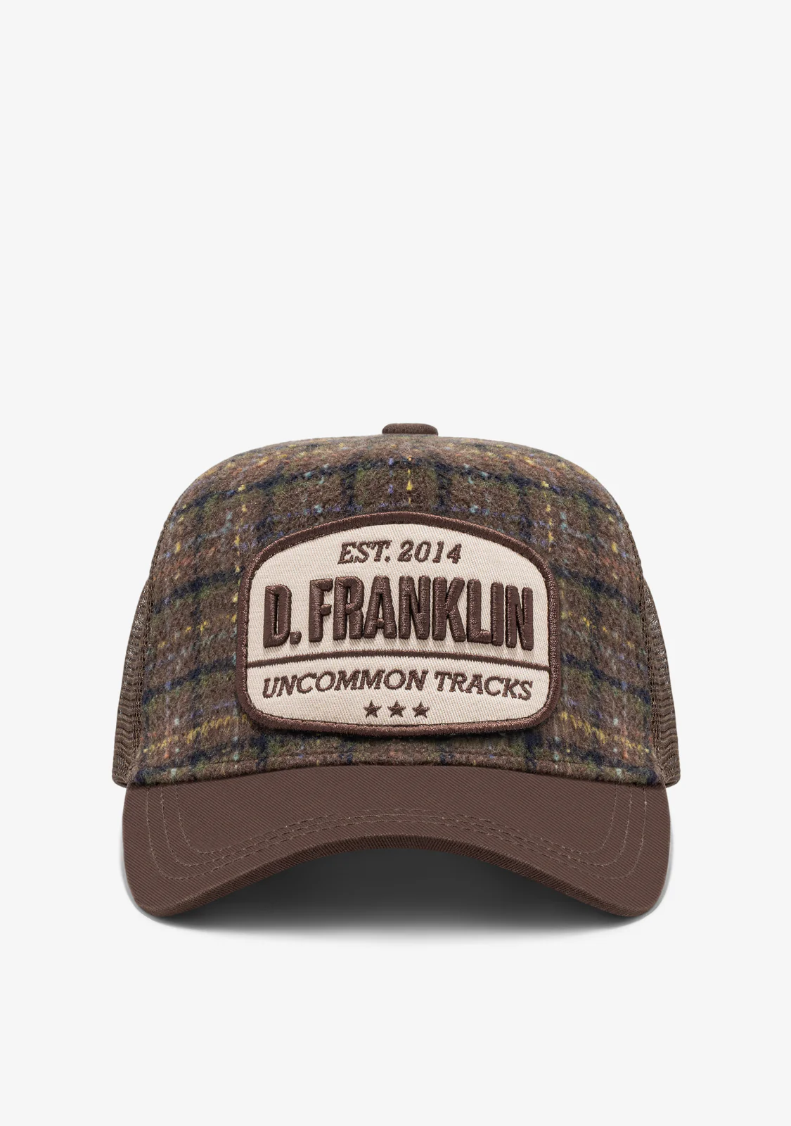 Plaid Trucker Cap Brown - Imagen 3