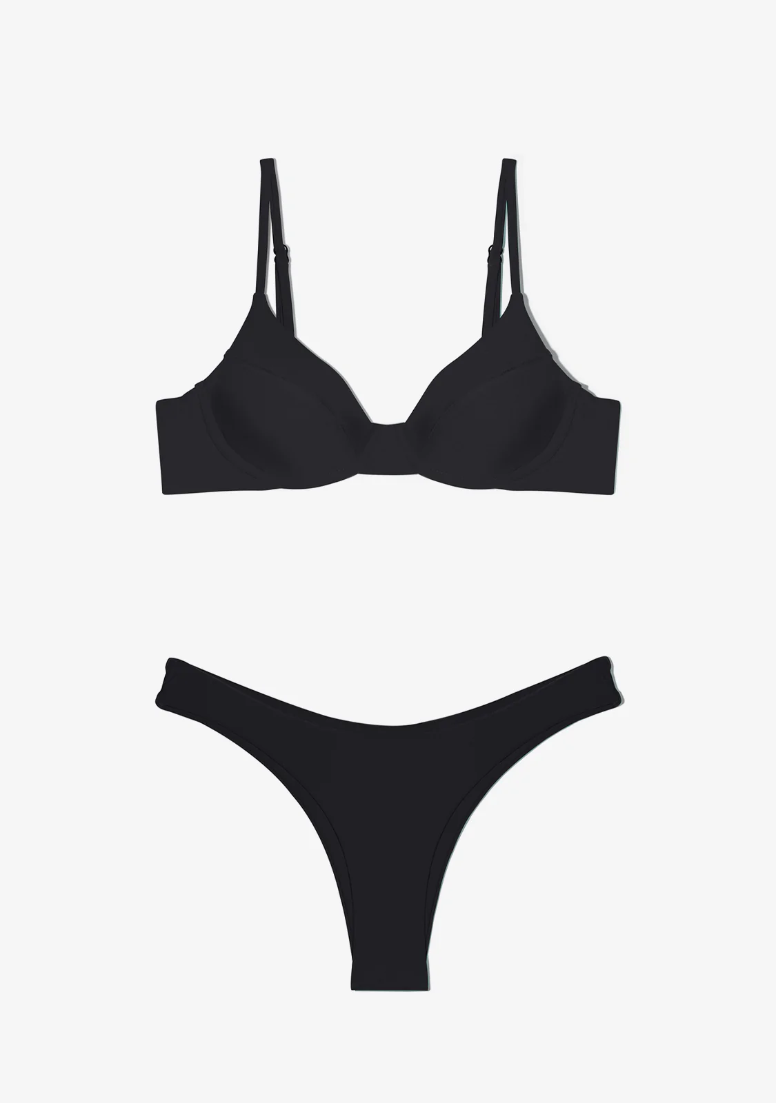 Masha Top + Ava Bottom Black Bikini - Imagen 4