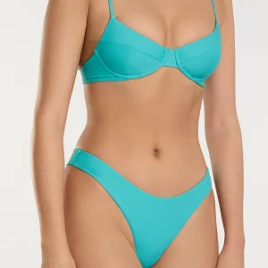 Masha Top + Ava Bottom Aqua Blue Bikini