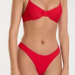 Masha Top + Ava Bottom Chili Red Bikini