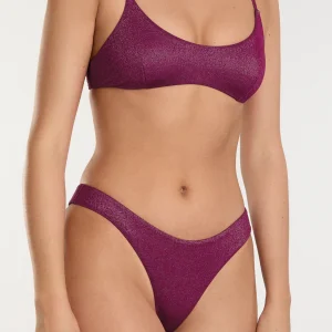 Zoe Top + Ava Bottom Mulberry Glimmer Bikini