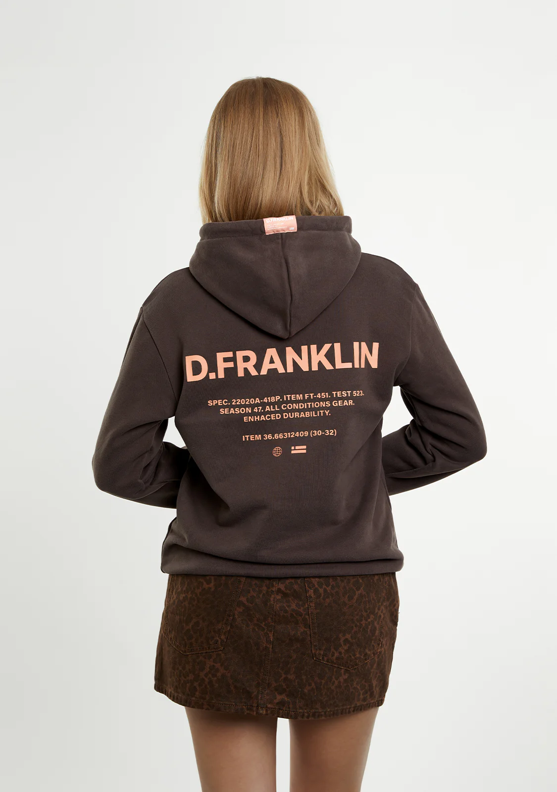 Worldwide Hoodie Brown - Imagen 6