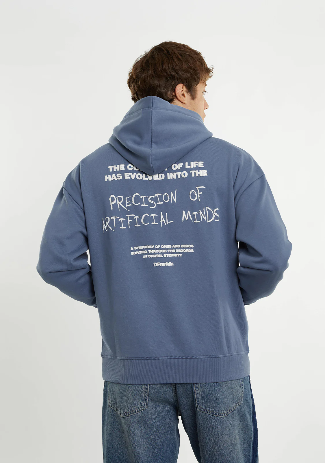 Eternity Oversize Hoodie Blue - Imagen 8