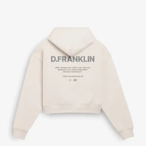 Worldwide Crop Hoodie Ice Grey