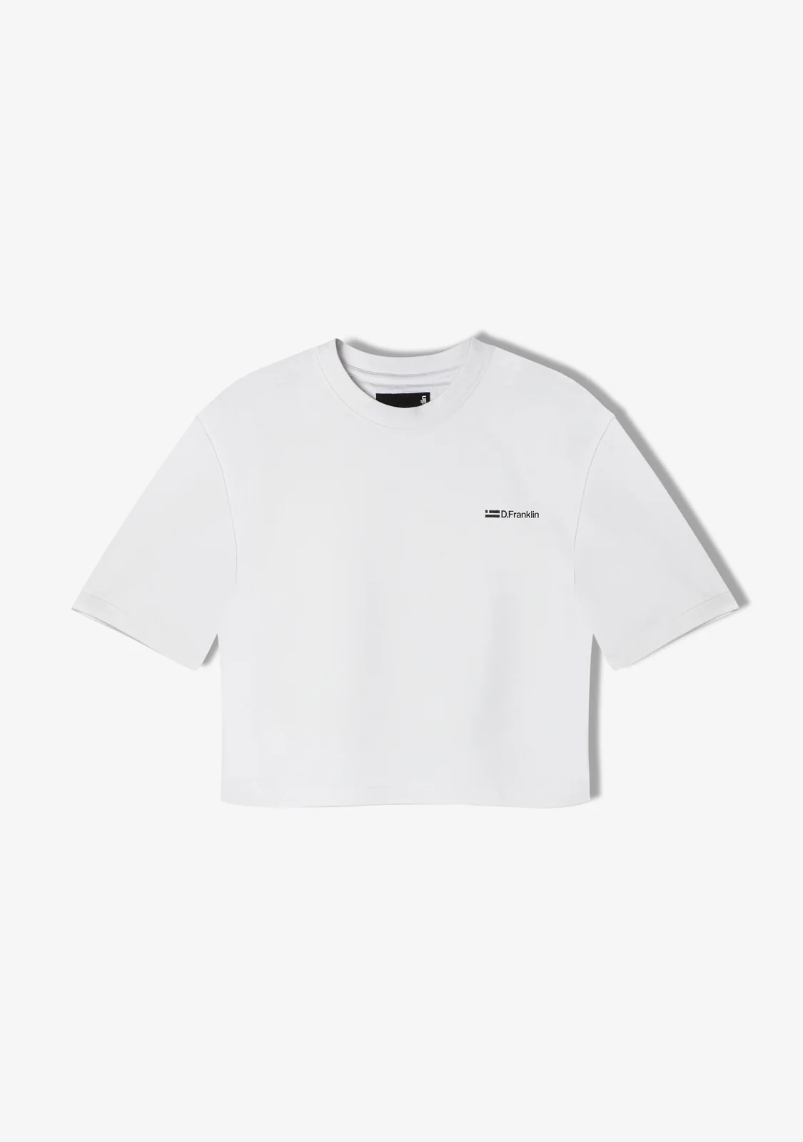 St. Denis Cropped T-Shirt White / Black - Imagen 4