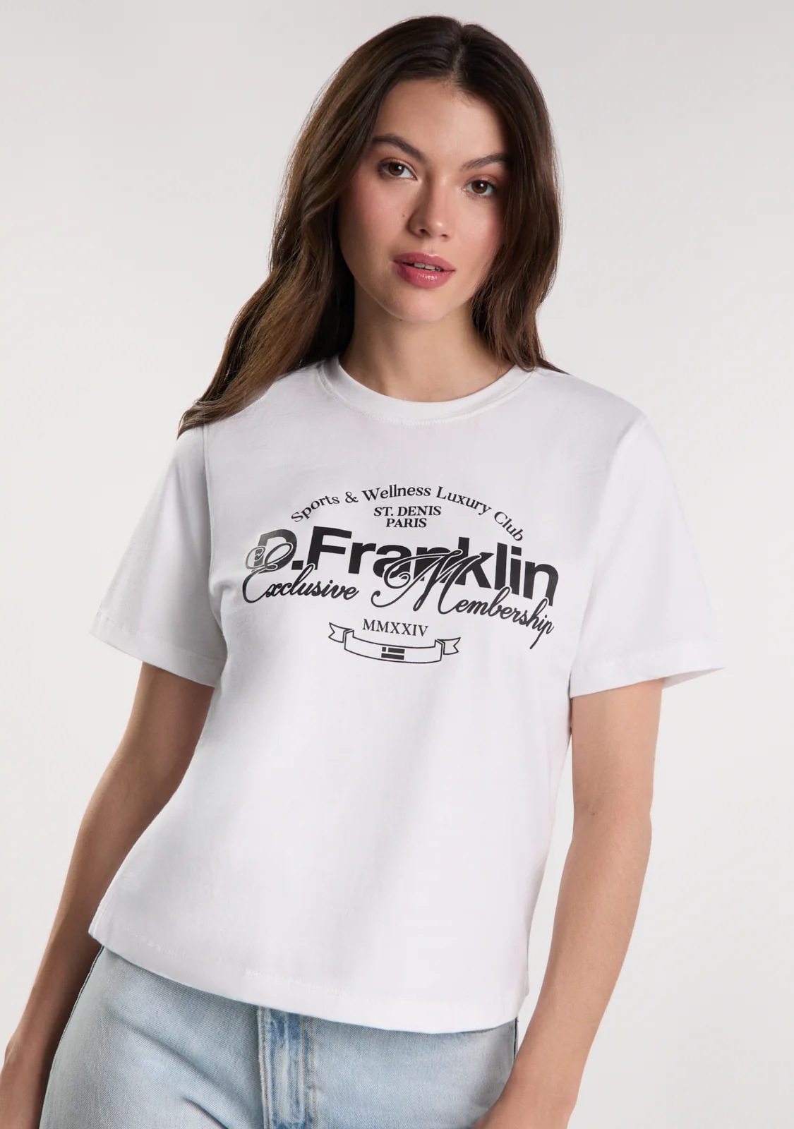 St. Denis Club T-Shirt White / Black - Imagen 4