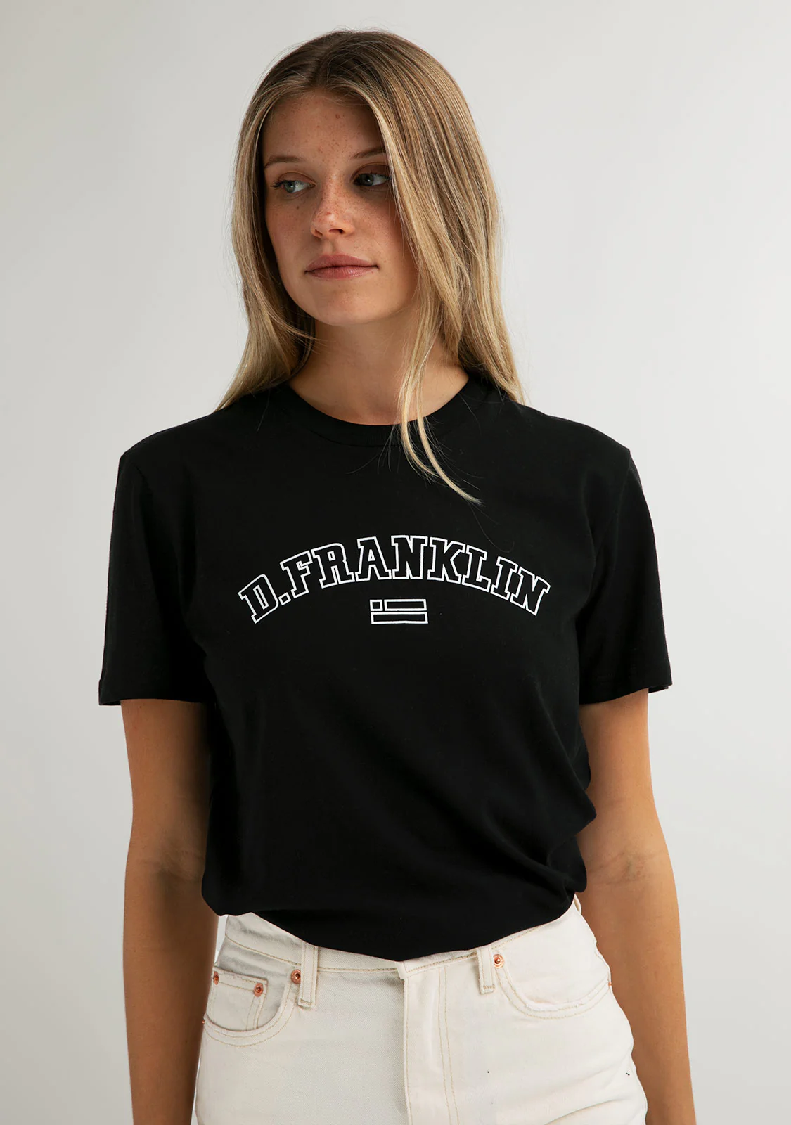 Varsity T-Shirt Black / White - Imagen 2
