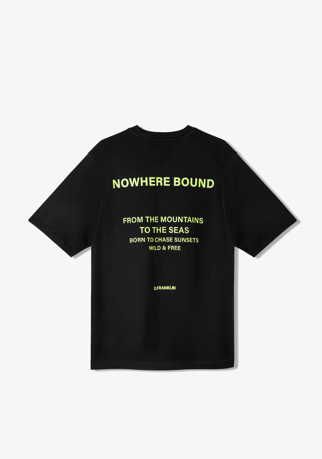 Nowhere Bound T-Shirt Black / Lime - Imagen 2