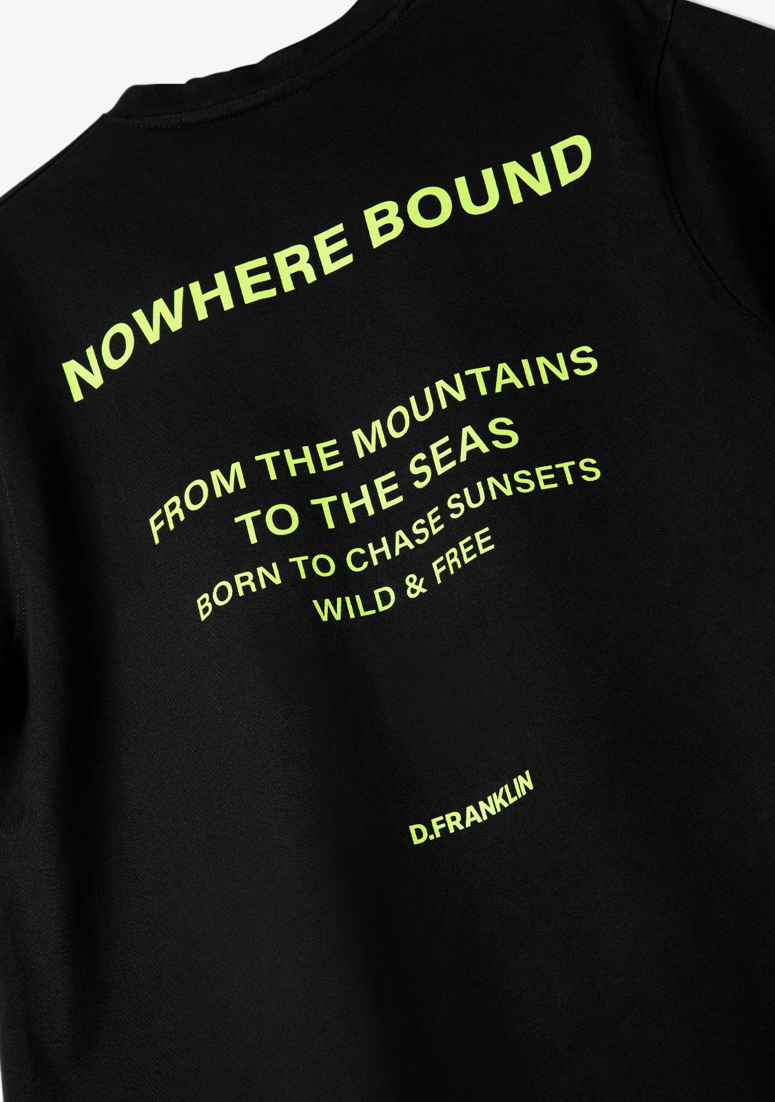 Nowhere Bound T-Shirt Black / Lime - Imagen 5
