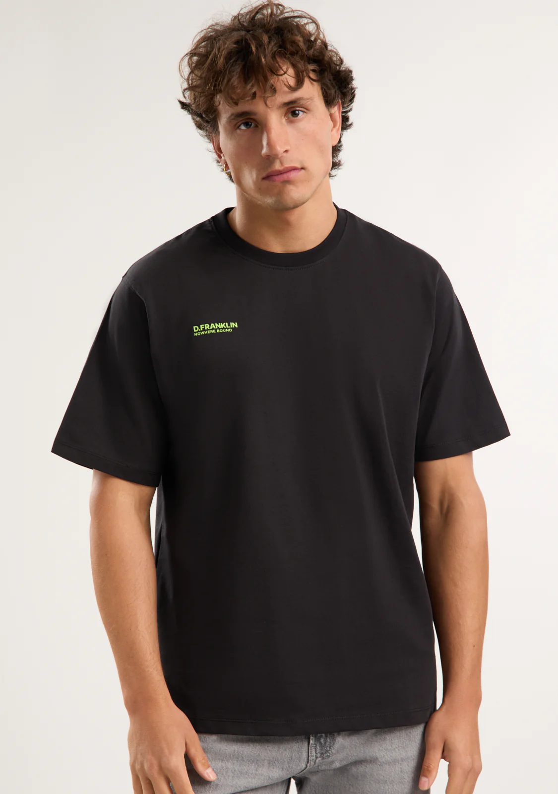 Nowhere Bound T-Shirt Black / Lime - Imagen 3