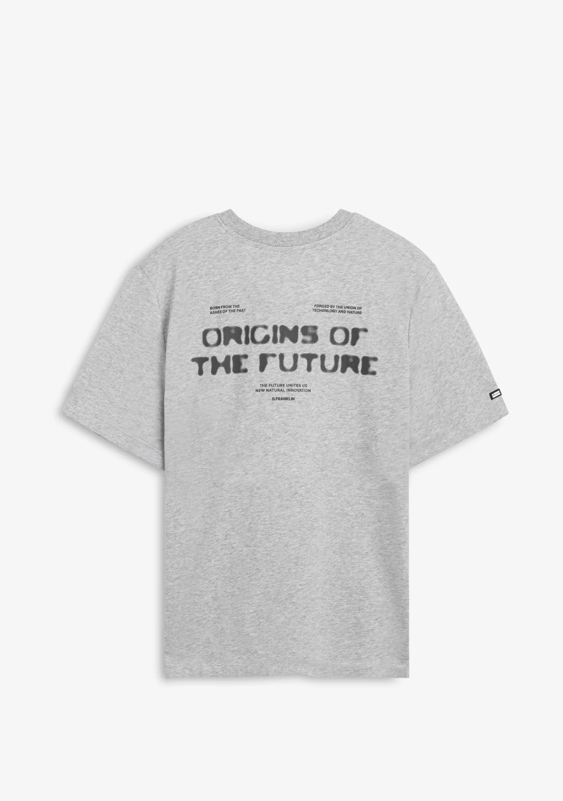 Origins T-Shirt Grey Melange / Anthracite - Imagen 2
