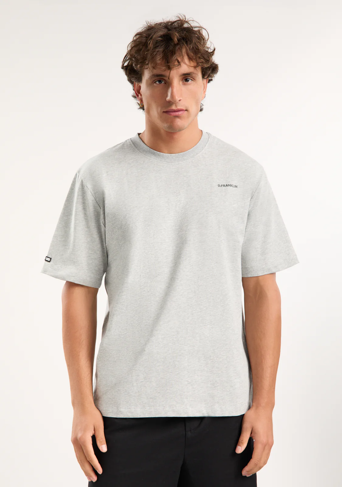 Origins T-Shirt Grey Melange / Anthracite - Imagen 7