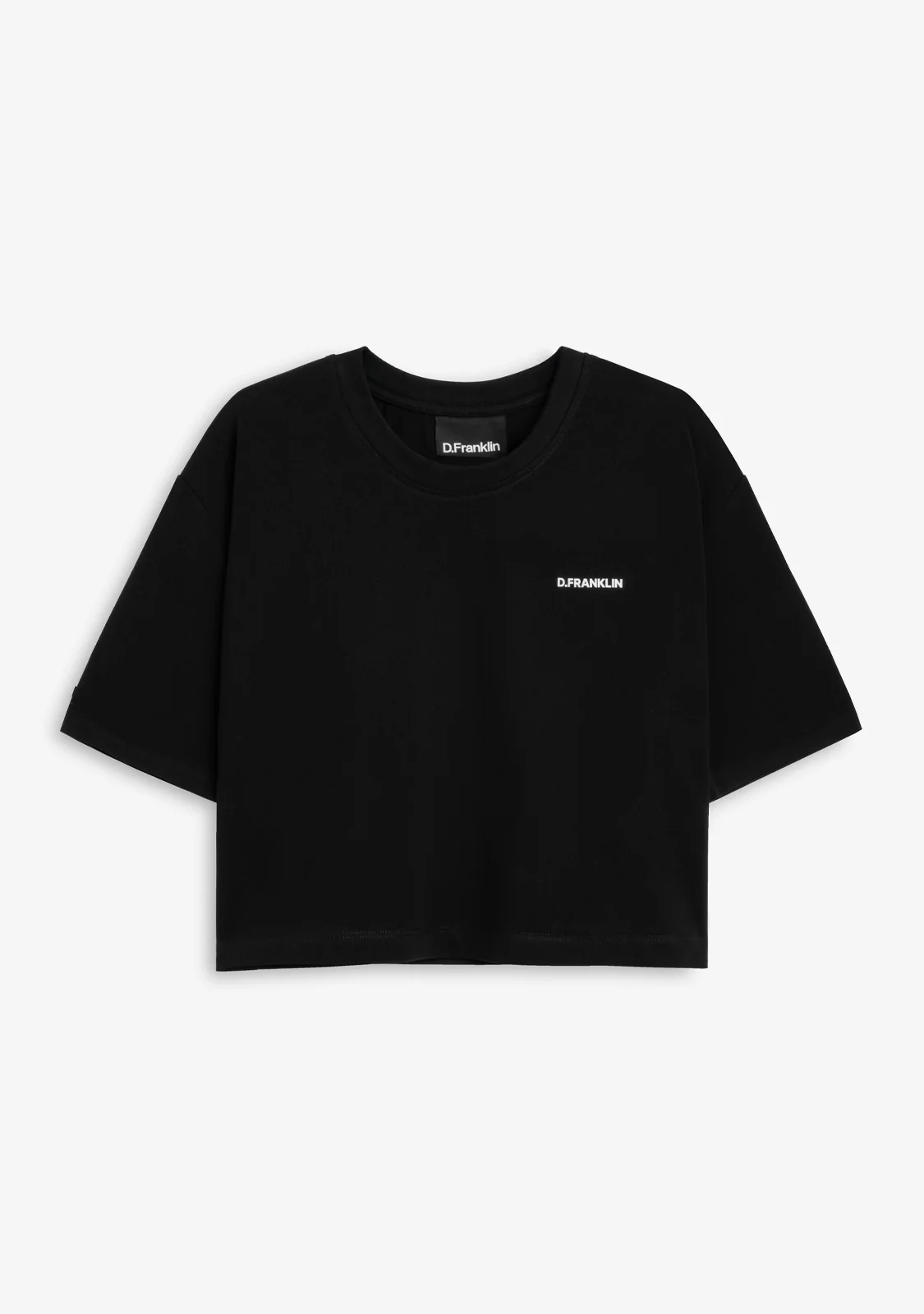 Origins Cropped T-Shirt Black / White - Imagen 4