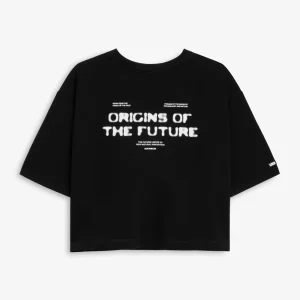 Origins Cropped T-Shirt Black / White