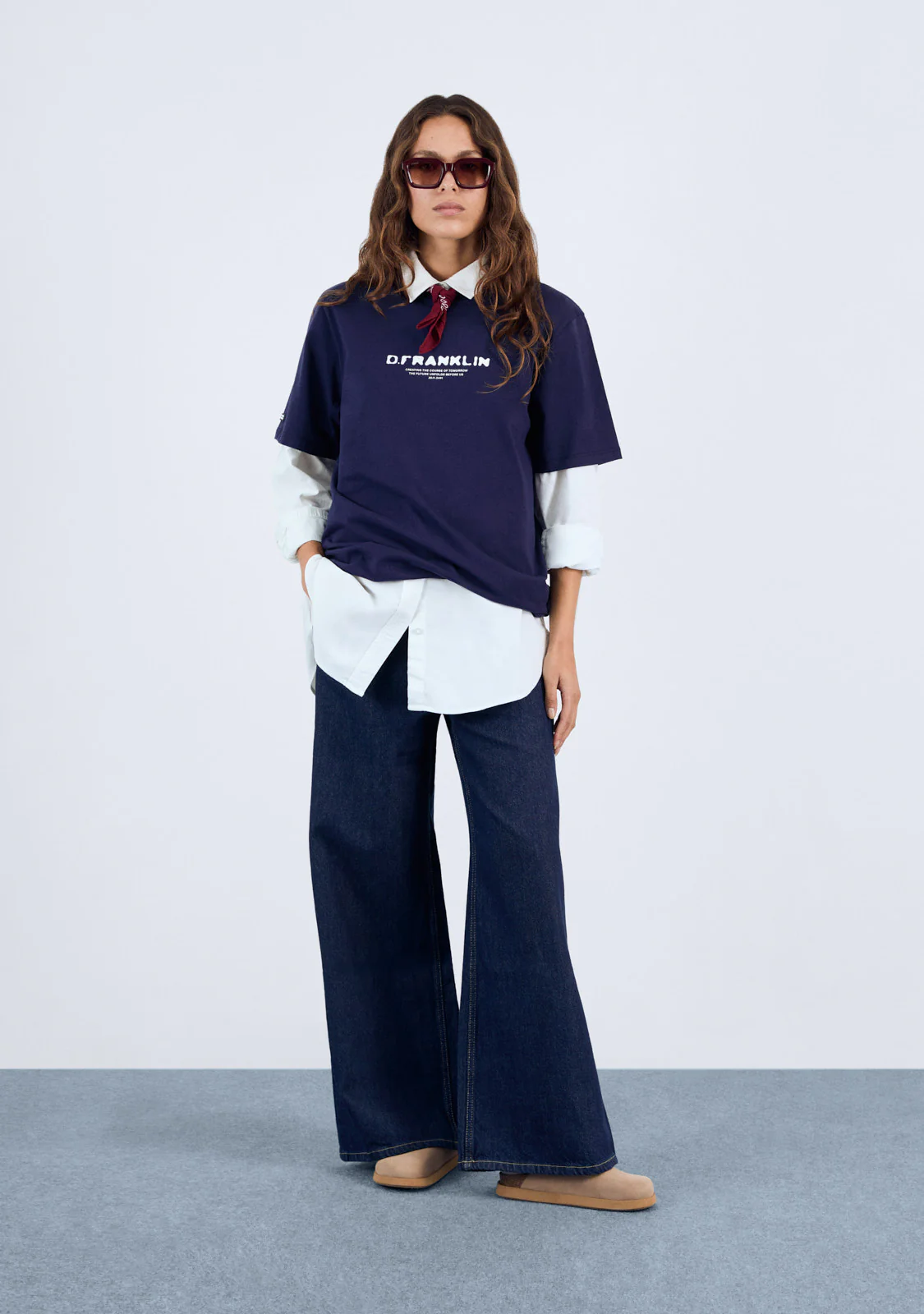 Tomorrow T-Shirt Navy / White - Imagen 5