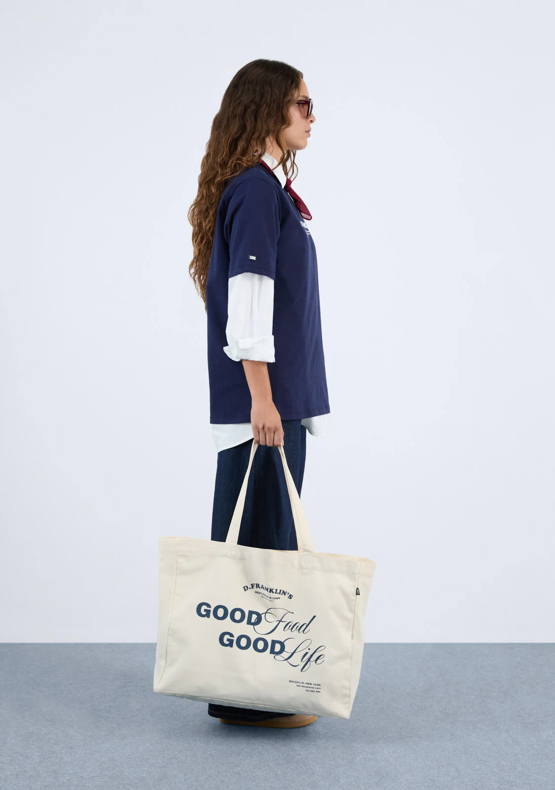 Tomorrow T-Shirt Navy / White - Imagen 6