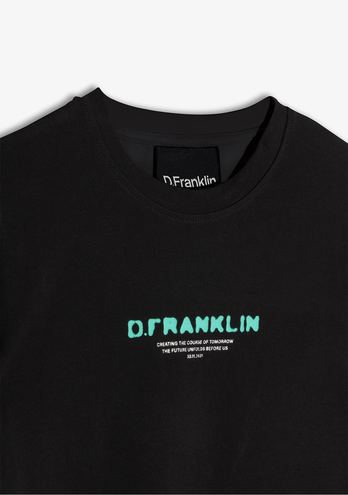 Tomorrow Cropped T-Shirt Black - Imagen 5