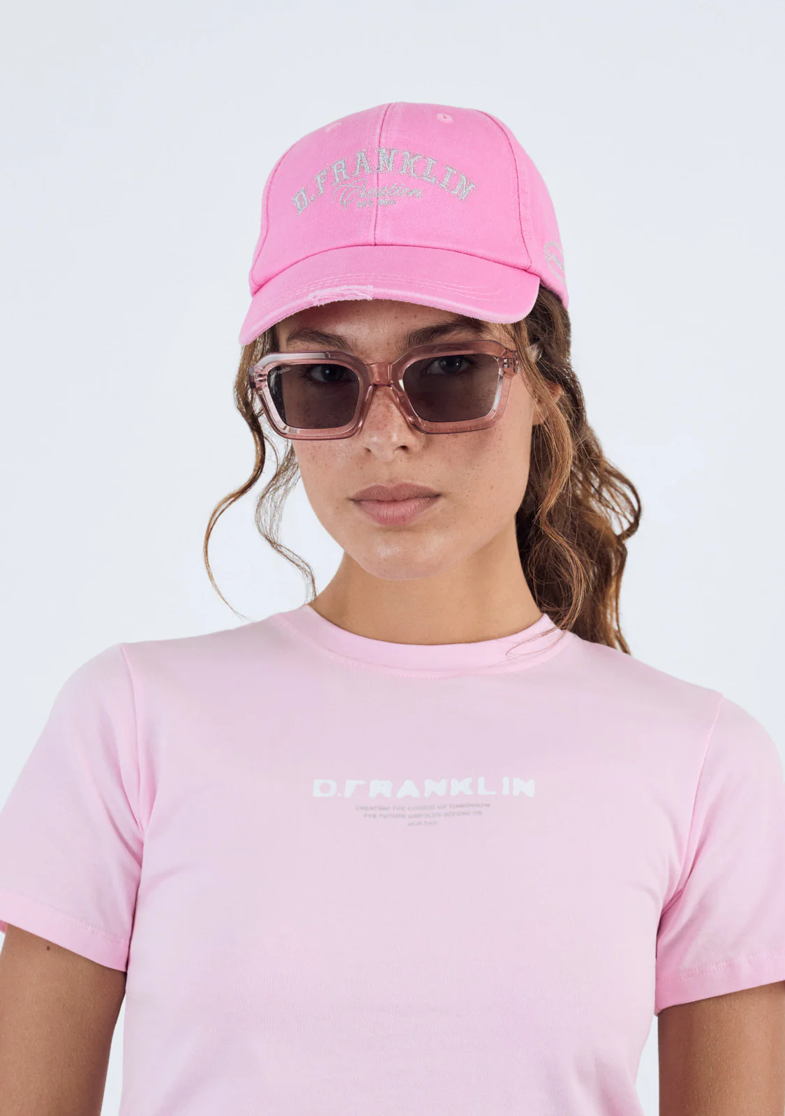 Tomorrow Cropped T-Shirt Pink - Imagen 6