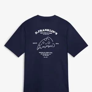 Best Pizza T-Shirt Navy / White