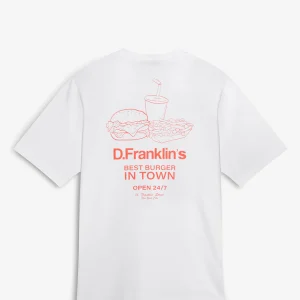 Best Burger T-Shirt  White / Orange