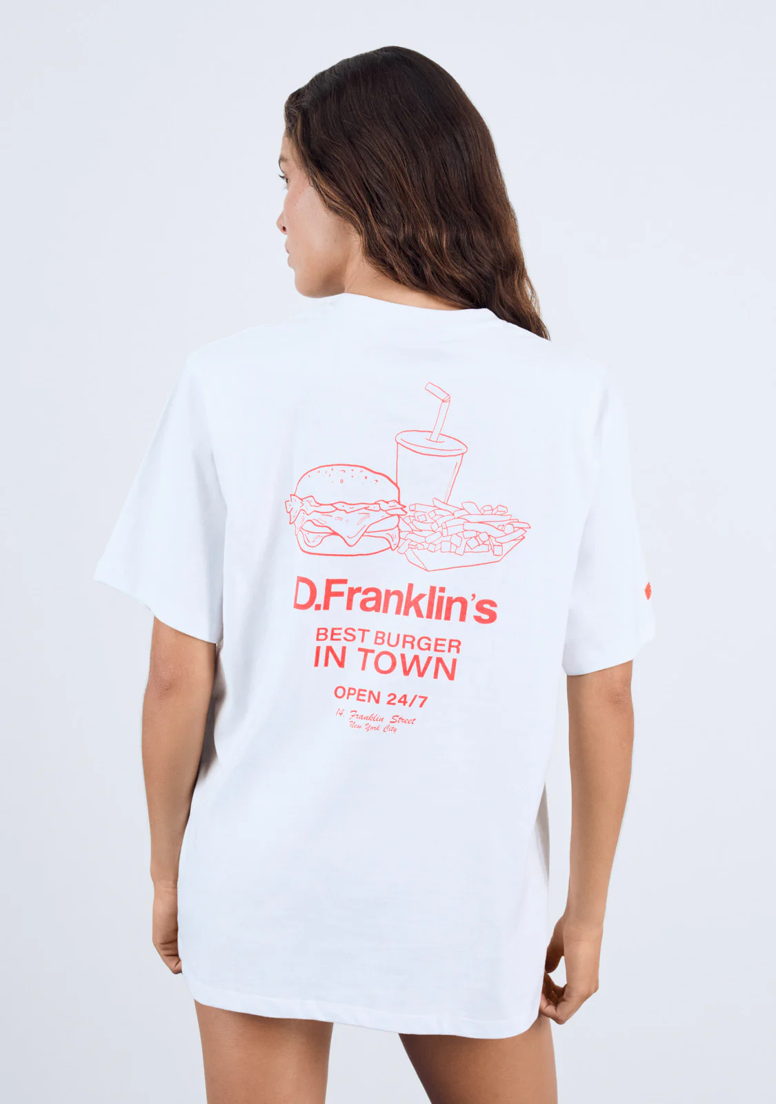 Best Burger T-Shirt White / Orange - Imagen 6