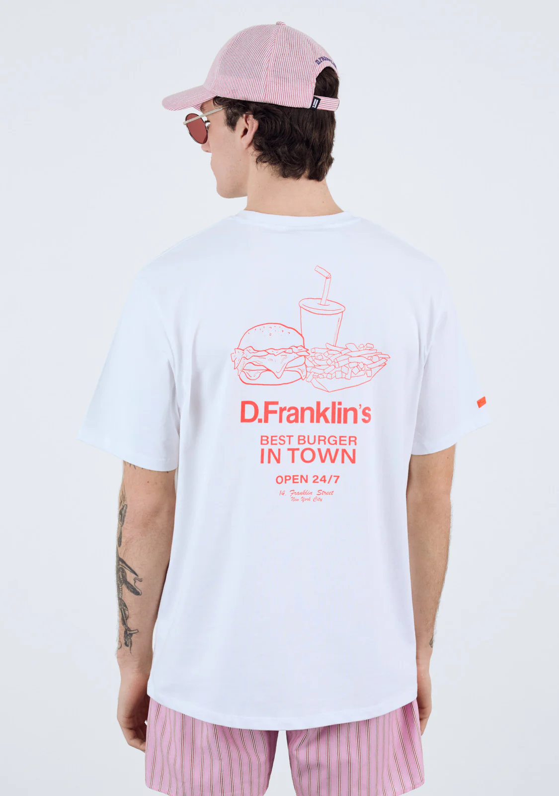 Best Burger T-Shirt White / Orange - Imagen 8
