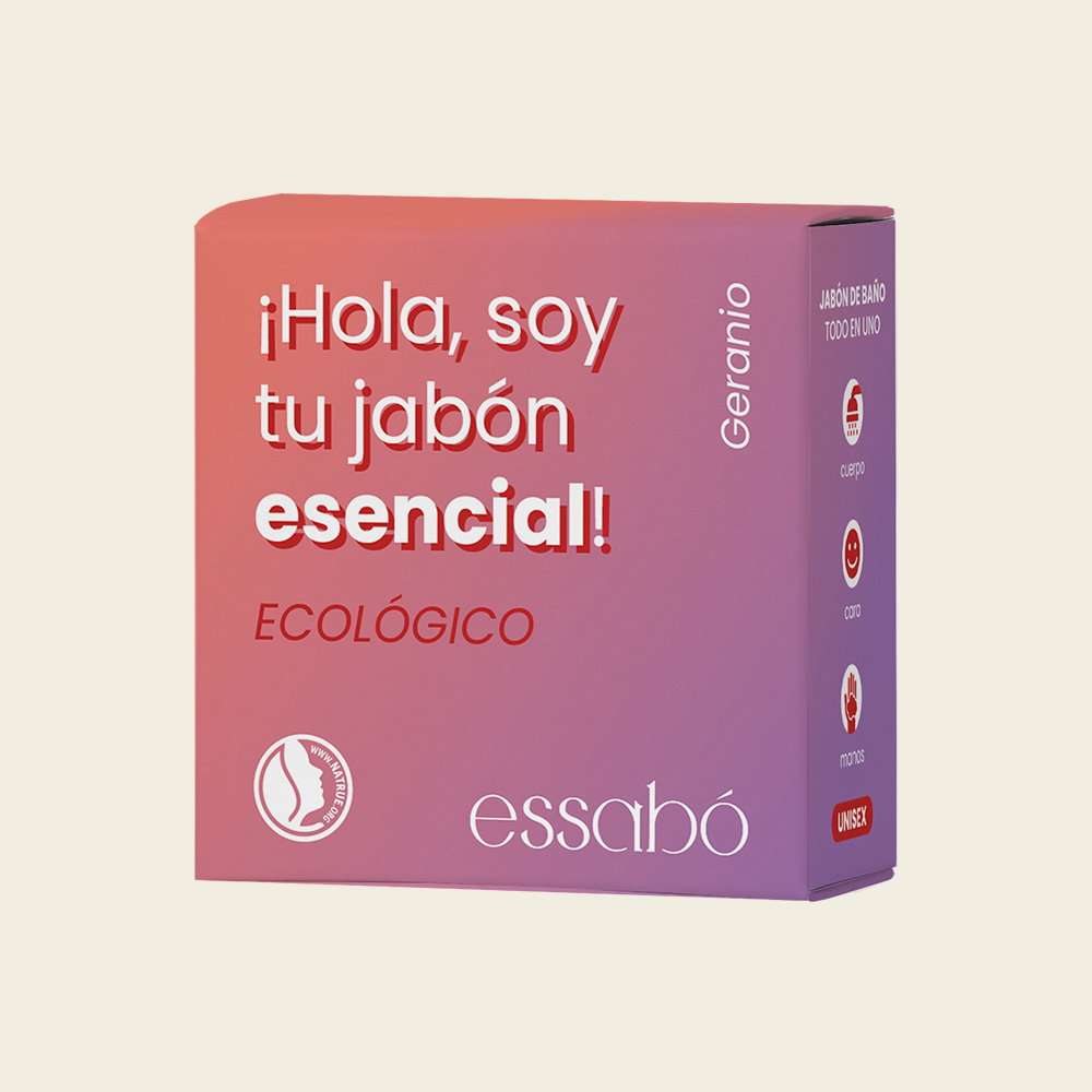 Jabón Sólido Essabó Esencial Geranio