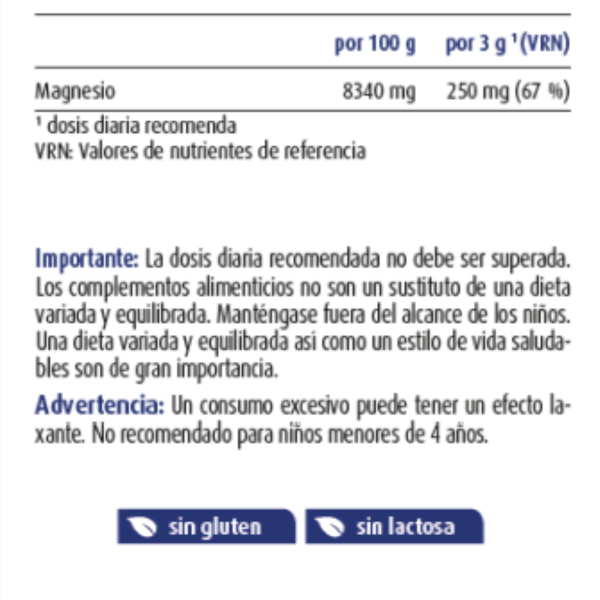 Citrato de magnesio en polvo, Raab Vitalfood - Imagen 3