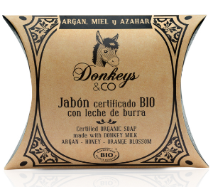 Jabón En Pastilla Donkeys&Co Argan, Miel Y Azahar 100 Grs.