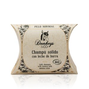Champú Sólido con Leche de Burra Cabello Normal, DONKEYS&CO