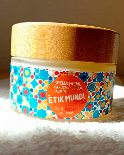Crema Facial Bakuchiol, jazmín y rosa, Ètik Mundi - Imagen 3
