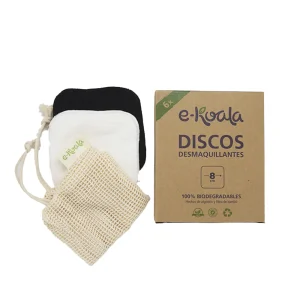 Discos Desmaquillantes Reutilizables 100% Algodón,  E-Koala