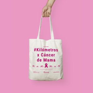 Bolsa De Tela Solidaria #Kilómetrosxcáncerdemama