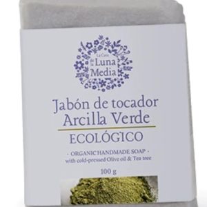 Jabón De Tocador Sólido Con Arcilla Verde, La Casa De La Luna Media
