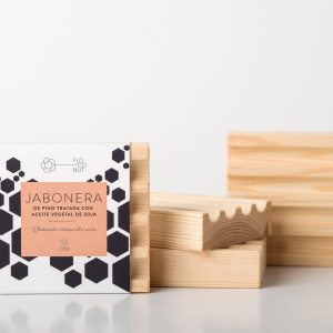 Jabonera individual de madera