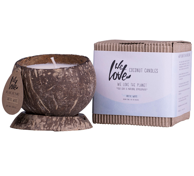 Coconut Candle Artic White De Cera De Soja, We Love The Planet - Imagen 2